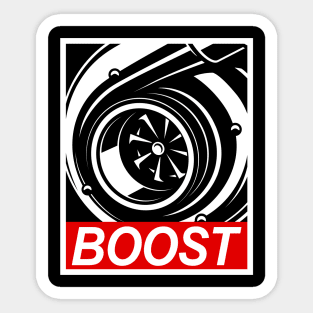 Boost Turbo  -Tuning JDM Fan & Car quote Sticker